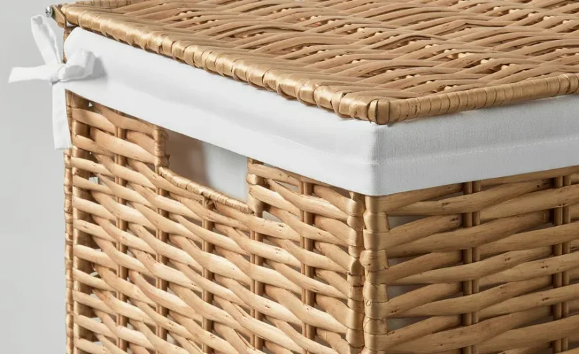 سبد رختشویی چوب بید/دستساز ۱۰۰ لیتر ایکیا مدل NATTGIBBA