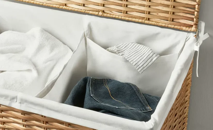 سبد رختشویی چوب بید/دستساز ۱۰۰ لیتر ایکیا مدل NATTGIBBA