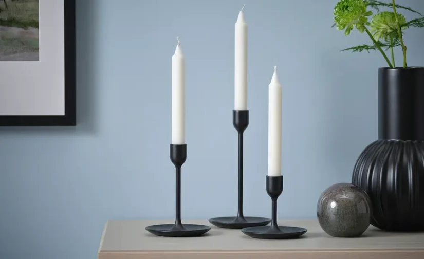 شمع لوستری بدون عطر پک 20 عددی سایز 19 ایکیا مدل NEJLIKSYREN