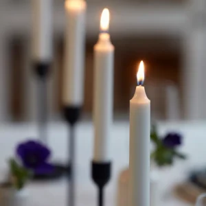 شمع لوستری بدون عطر پک 20 عددی سایز 19 ایکیا مدل NEJLIKSYREN