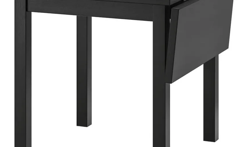 میز تاشو مشکی سایز ۷۴/۱۰۴x۷۴ ایکیا مدل NORDVIKEN