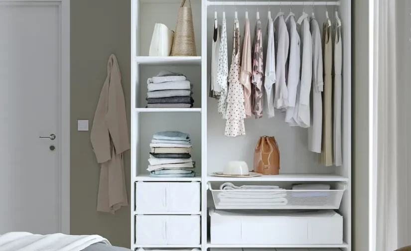 جعبه نگهداری سفید سایز ۴۳x۵۳x۱۹ ایکیا مدل SKUBB