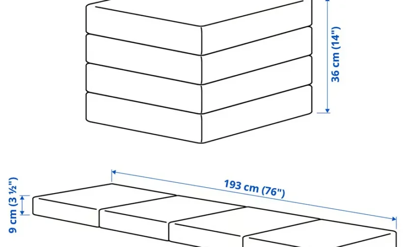 پاف/تشک تاشو ویسل بژ/سبز ایکیا مدل SLÄKT