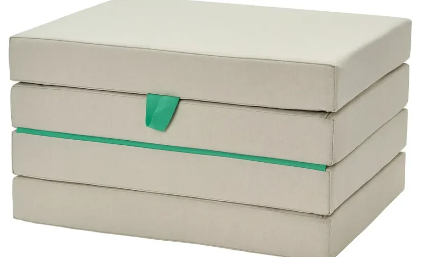 پاف/تشک تاشو ویسل بژ/سبز ایکیا مدل SLÄKT