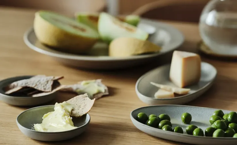 بشقاب سرو ست ۲ عددی خاکستری ایکیا مدل STOCKHOLM 2025