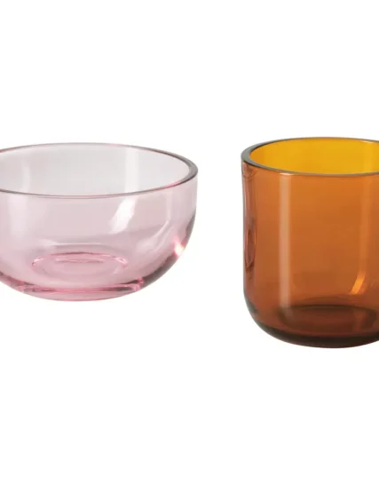 جاشمعی ست ۲ عددی صورتی/قهوه‌ای ایکیا مدل TALLTITA