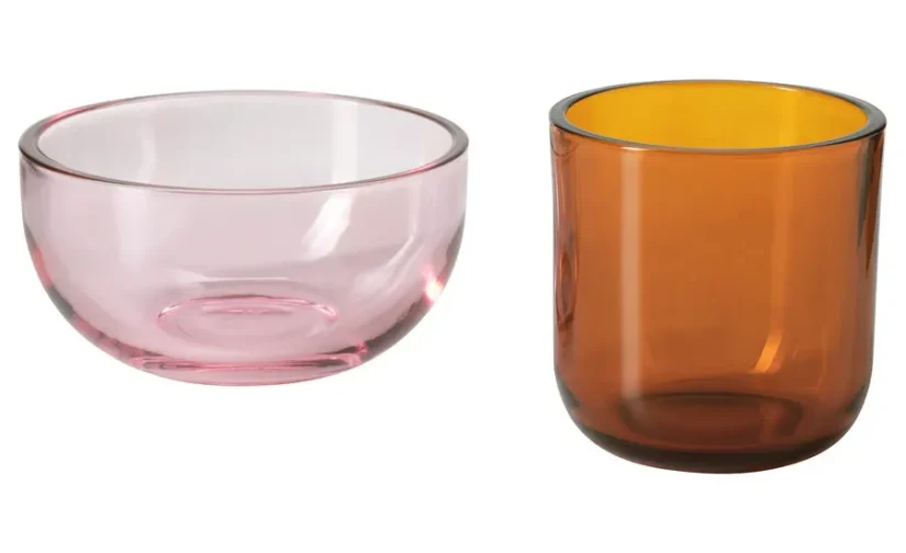 جاشمعی ست ۲ عددی صورتی/قهوهای ایکیا مدل TALLTITA