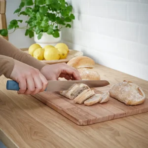 سرویس چاقوی ۳ تکه خاکستری-فیروزه‌ای ایکیا مدل TIGERBARB