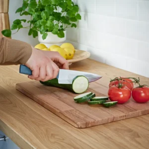سرویس چاقوی ۳ تکه خاکستری-فیروزه‌ای ایکیا مدل TIGERBARB