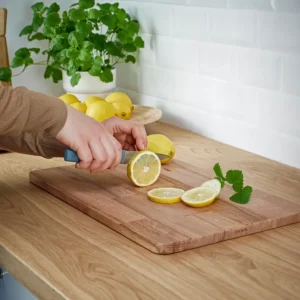 سرویس چاقوی ۳ تکه خاکستری-فیروزه‌ای ایکیا مدل TIGERBARB