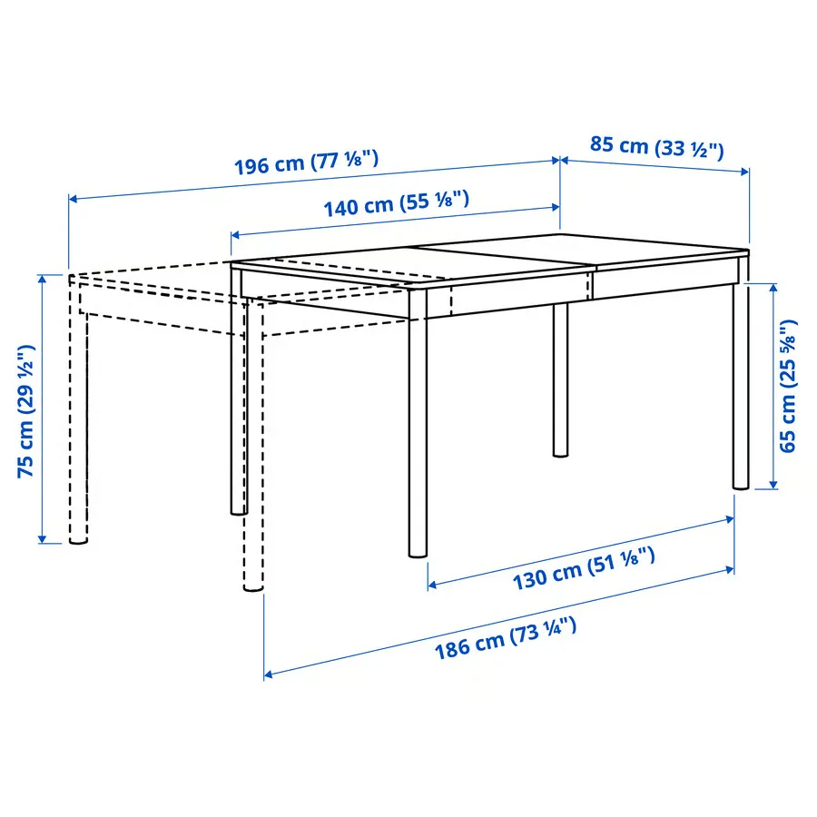 میز و ۴ صندلی روکش بلوط قهوهای/مشکی بژ سایز ۱۴۰/۱۹۶x۸۵ ایکیا مدل TONSTAD / MÅRENÄS