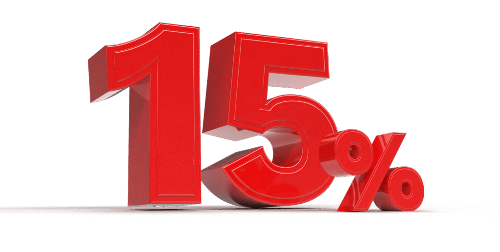 15%