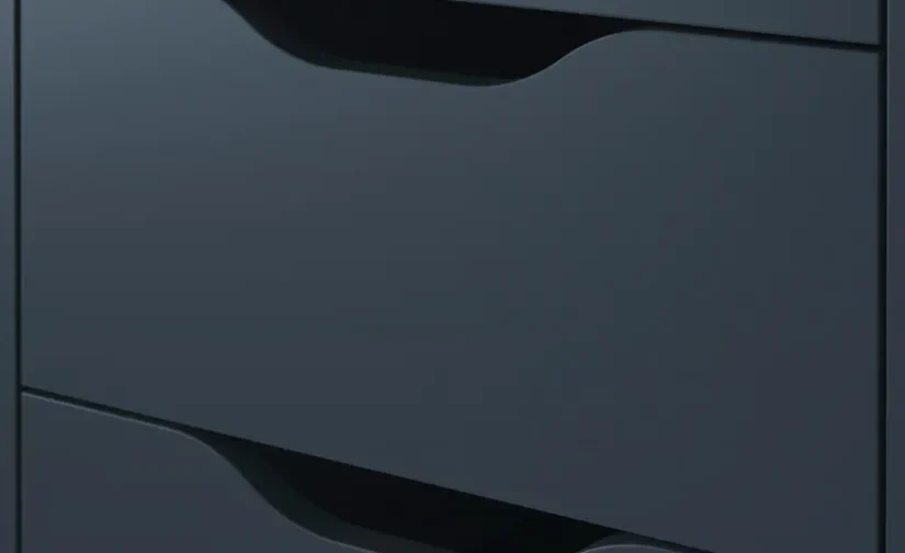 کمد مشکی-آبی سایز ۳۶x۷۰ ایکیا مدل ALEX