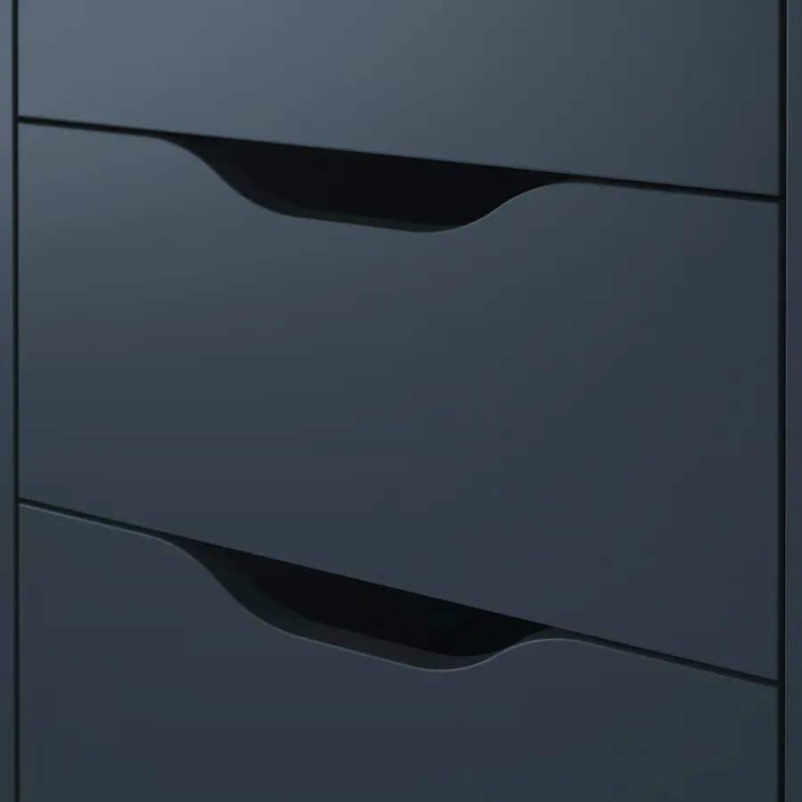 کمد مشکی-آبی سایز ۳۶x۷۰ ایکیا مدل ALEX