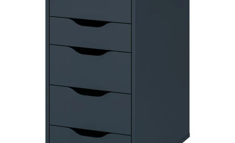 کمد مشکی-آبی سایز ۳۶x۷۰ ایکیا مدل ALEX