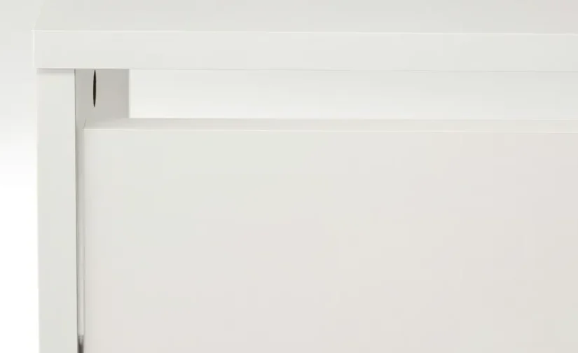 جاکفشی دو قسمتی سفید سایز ۴۹x۲۸x۹۳ ایکیا مدل BISSA