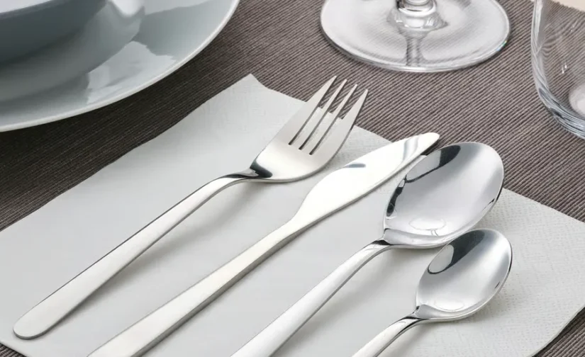 پک 4 عددی قاشق استیل ضد زنگ سایز ۱۹ ایکیا مدل FÖRNUFT