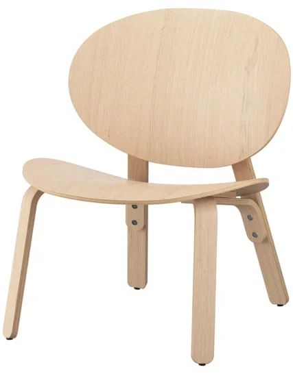 صندلی راحتی روکش بلوط سفید رنگ ایکیا مدل FRÖSET