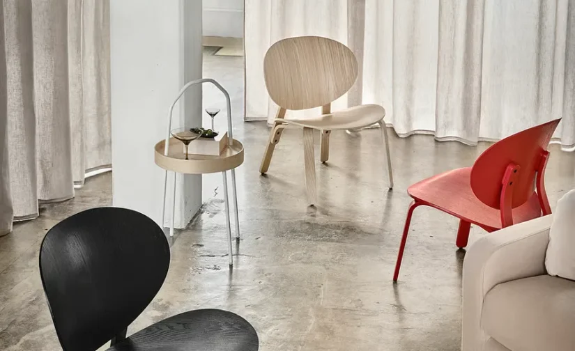 صندلی راحتی روکش بلوط سفید رنگ ایکیا مدل FRÖSET