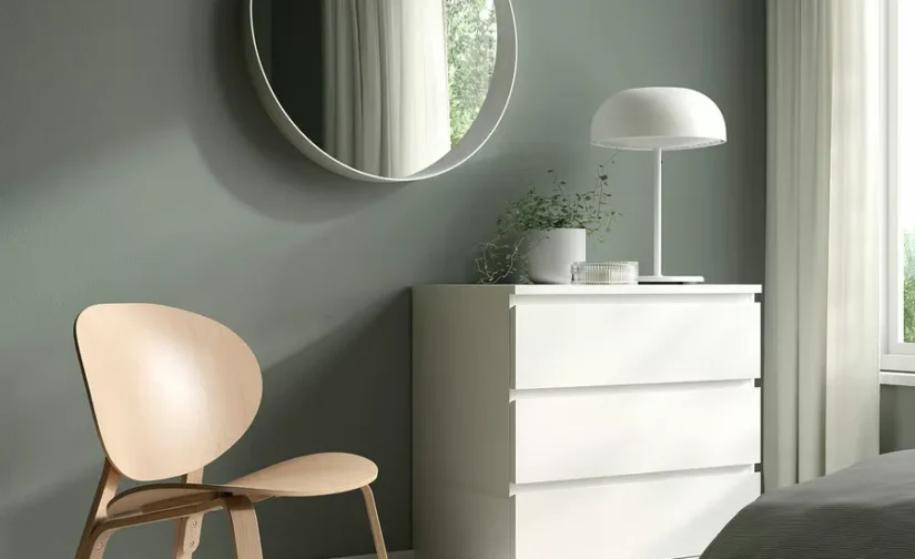 صندلی راحتی روکش بلوط سفید رنگ ایکیا مدل FRÖSET