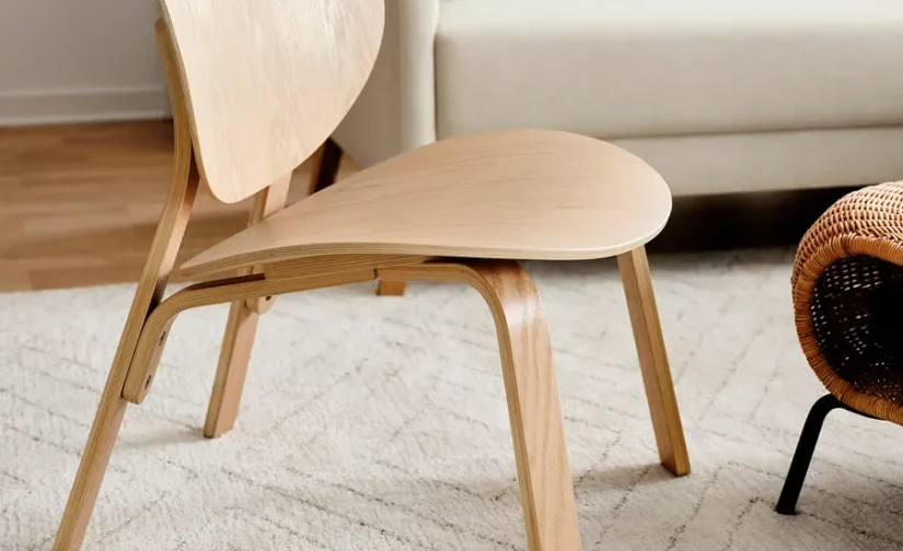 صندلی راحتی روکش بلوط سفید رنگ ایکیا مدل FRÖSET