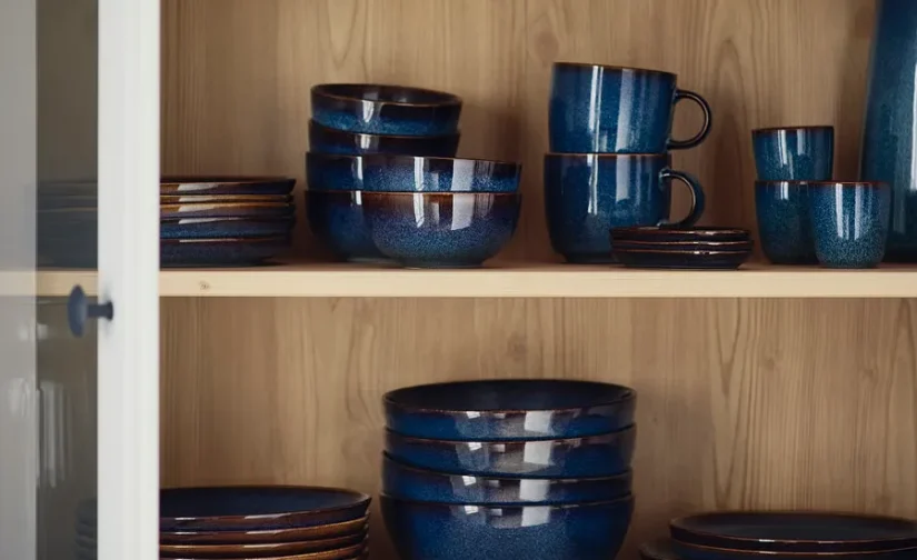 بشقاب گود آبی ۲۱ سانتی‌متری ایکیا مدل GLADELIG