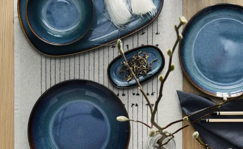 بشقاب گود آبی ۲۱ سانتی‌متری ایکیا مدل GLADELIG