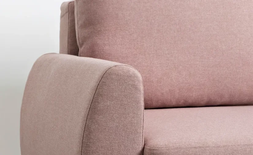 مبل تختخواب شو سه نفره قهوه ای روشن-صورتی ایکیا مدل GRUNNARP