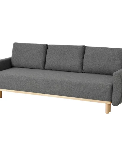 مبل تختخواب شو سه نفره رنگ خاکستری متوسط ایکیا مدل GRUNNARP