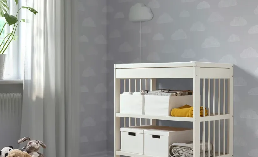 میز تعویض پوشک بچه سفید ایکیا مدل GULLIVER