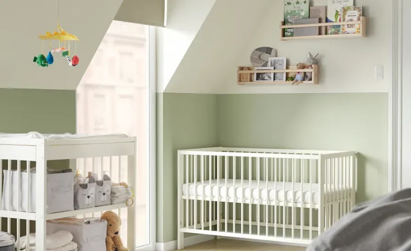 میز تعویض پوشک بچه سفید ایکیا مدل GULLIVER