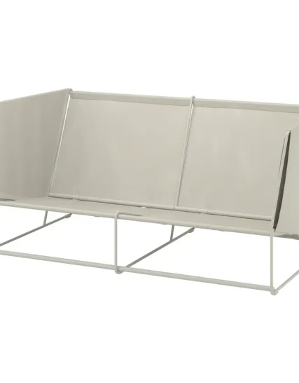 مبل دو نفره مناسب فضای باز بژ سایز ۱۷۹x۹۲x۷۶ ایکیا مدل HAVSTEN