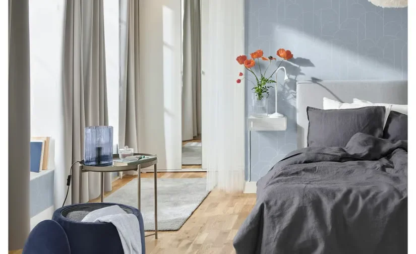 پاف با فضای ذخیره‌سازی/ رنگ آبی تیره ایکیا مدل JÄRRESTAD