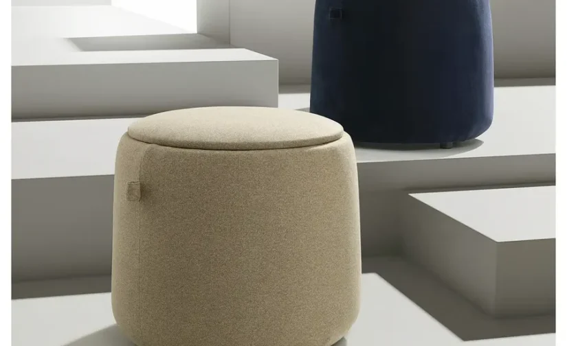 پاف با فضای ذخیره‌سازی/ رنگ تونروود بژ تیره ایکیا مدل JÄRRESTAD