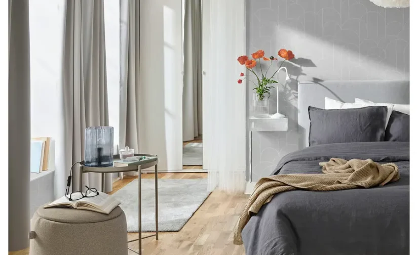 پاف با فضای ذخیره‌سازی/ رنگ تونروود بژ تیره ایکیا مدل JÄRRESTAD