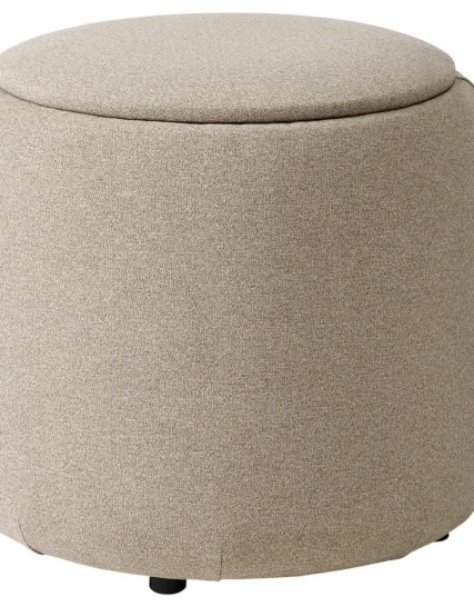 پاف با فضای ذخیره‌سازی/ رنگ تونروود بژ تیره ایکیا مدل JÄRRESTAD