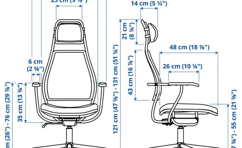 صندلی گیمینگ ویسل خاکستری تیره ایکیا مدل LÖPARBANA