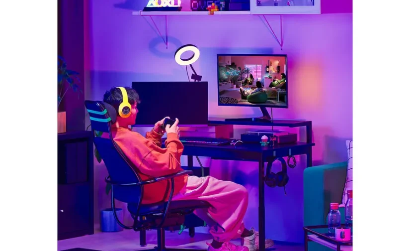 صندلی گیمینگ ویسل خاکستری تیره ایکیا مدل LÖPARBANA