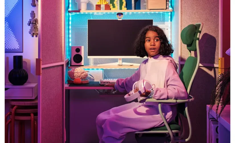 صندلی گیمینگ ویسل گرین ایکیا مدل LÖPARBANA