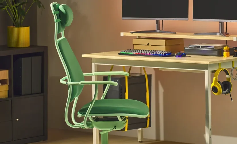 صندلی گیمینگ ویسل گرین ایکیا مدل LÖPARBANA