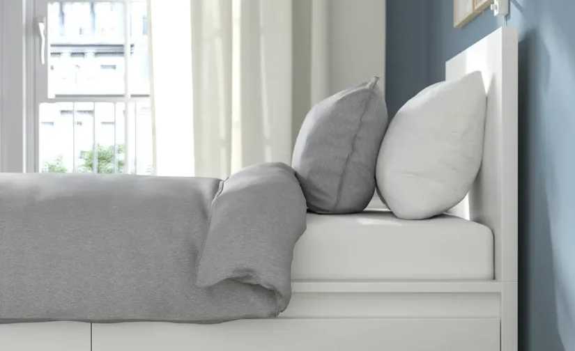 تختخواب یک نفره سفید سایز ۹۰x۲۰۰ ایکیا مدل MALM