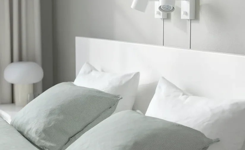 تختخواب دونفره سفید سایز ۱۸۰x۲۰۰ ایکیا مدل MALM