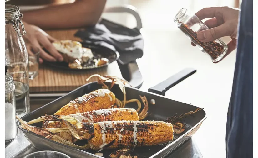 تابه گریل روکش نچسب/استیل ضد زنگ سایز 28x28 ایکیا مدل MIDDAGSMAT