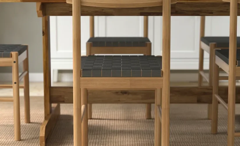 صندلی اقاقیا ایکیا مدل NACKANÄS