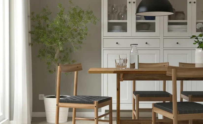 صندلی اقاقیا ایکیا مدل NACKANÄS