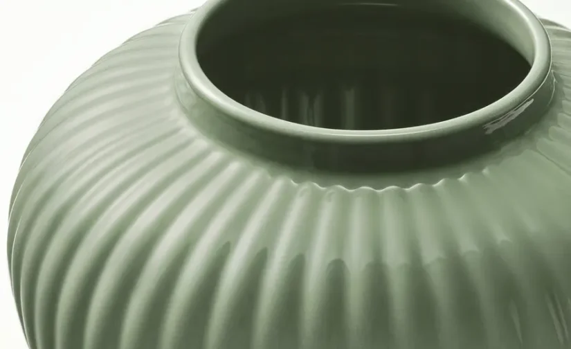 گلدان خاکستری-سبز ۲۰ سانتی‌متر ایکیا مدل PELARBJÖRK