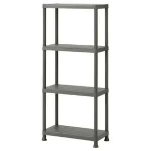 قفسه بندی خاکستری تیره مناسب برای فضای داخلی/خارجی سایز 60x30x133 ایکیا مدل RUNMARÖ