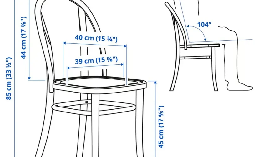 صندلی قهوه‌ای تیره ایکیا مدل SKOGSBO
