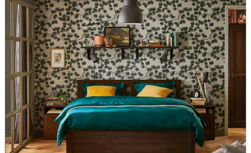 قاب تخت قهوه‌ای/لوری سایز ۱۴۰x۲۰۰ ایکیا مدل SONGESAND