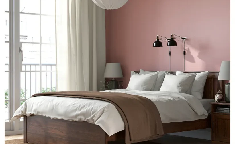 قاب تخت قهوه‌ای/لوری سایز ۱۴۰x۲۰۰ ایکیا مدل SONGESAND